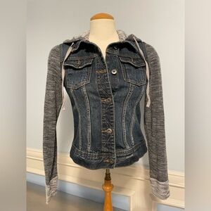 Mudd - hooded knit Jean jacket
